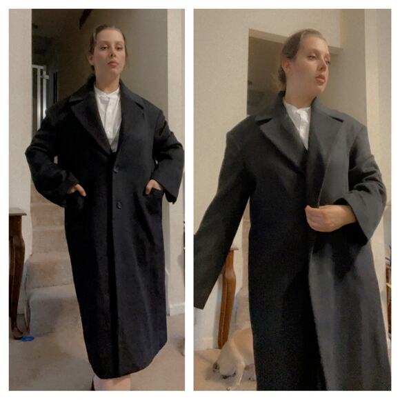 MADEINAM designer overcoat black - Picture 2 of 10